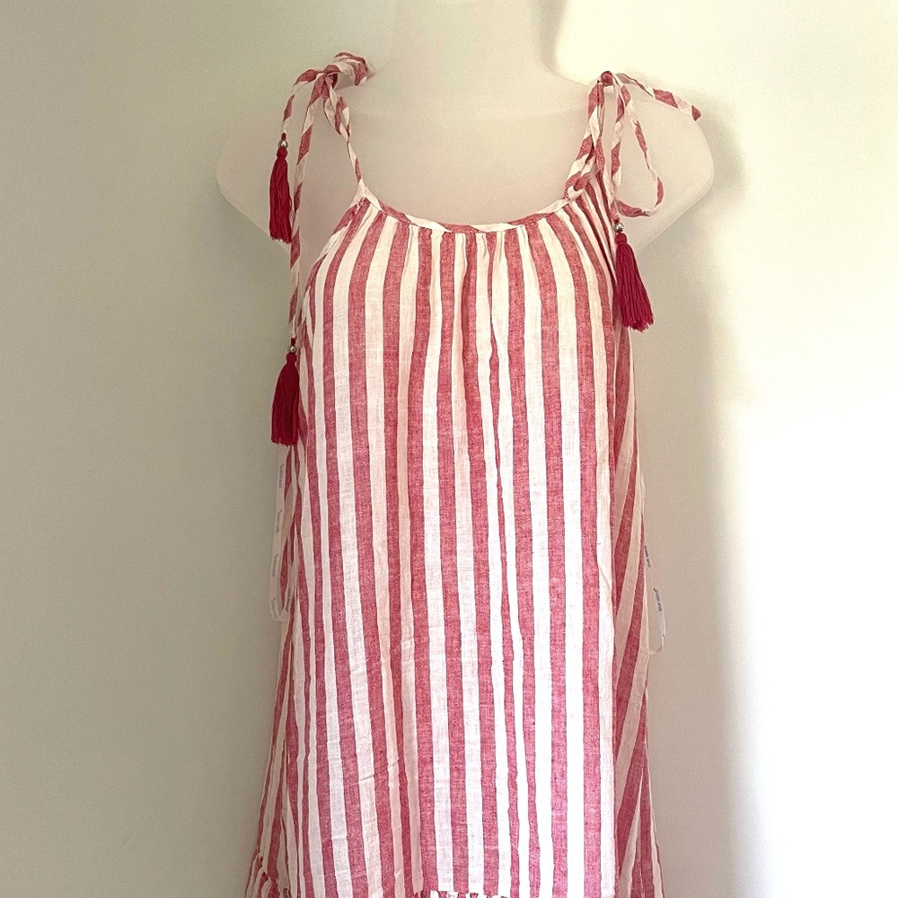 Blue Island Boho Beach dress with tassels